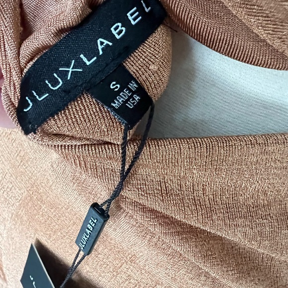 JLUXLABEL Elizabeth Pecan Brown Multi Midi Dress S - Picture 6 of 6